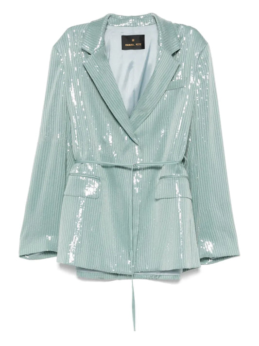 Sequin-Embellished Blazer