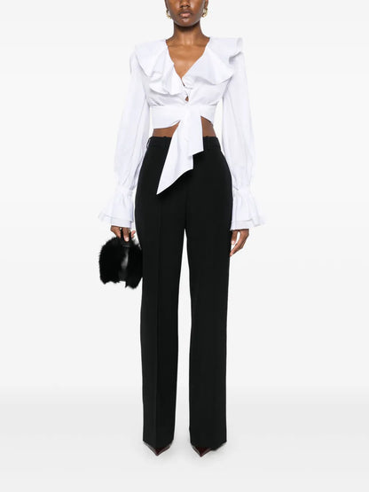 Tailored Grain De Poudre Trousers