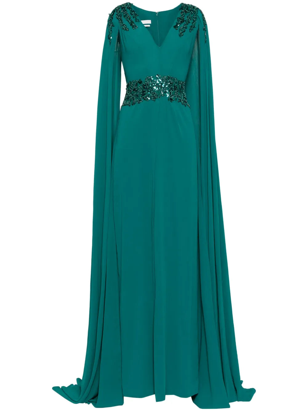 Crepe Cape Dress