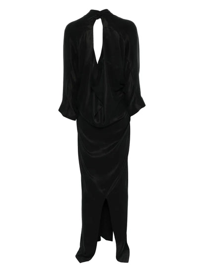 Bat-Sleeve Maxi Dress