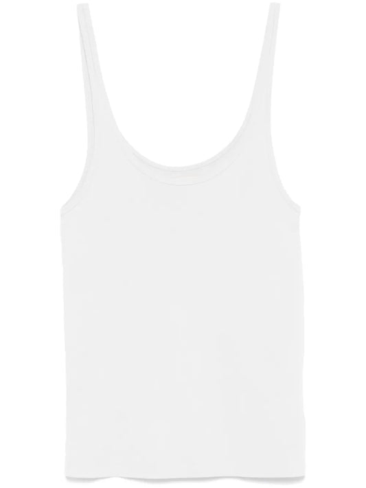 Organic-Cotton Scoop-Neck Tank Top