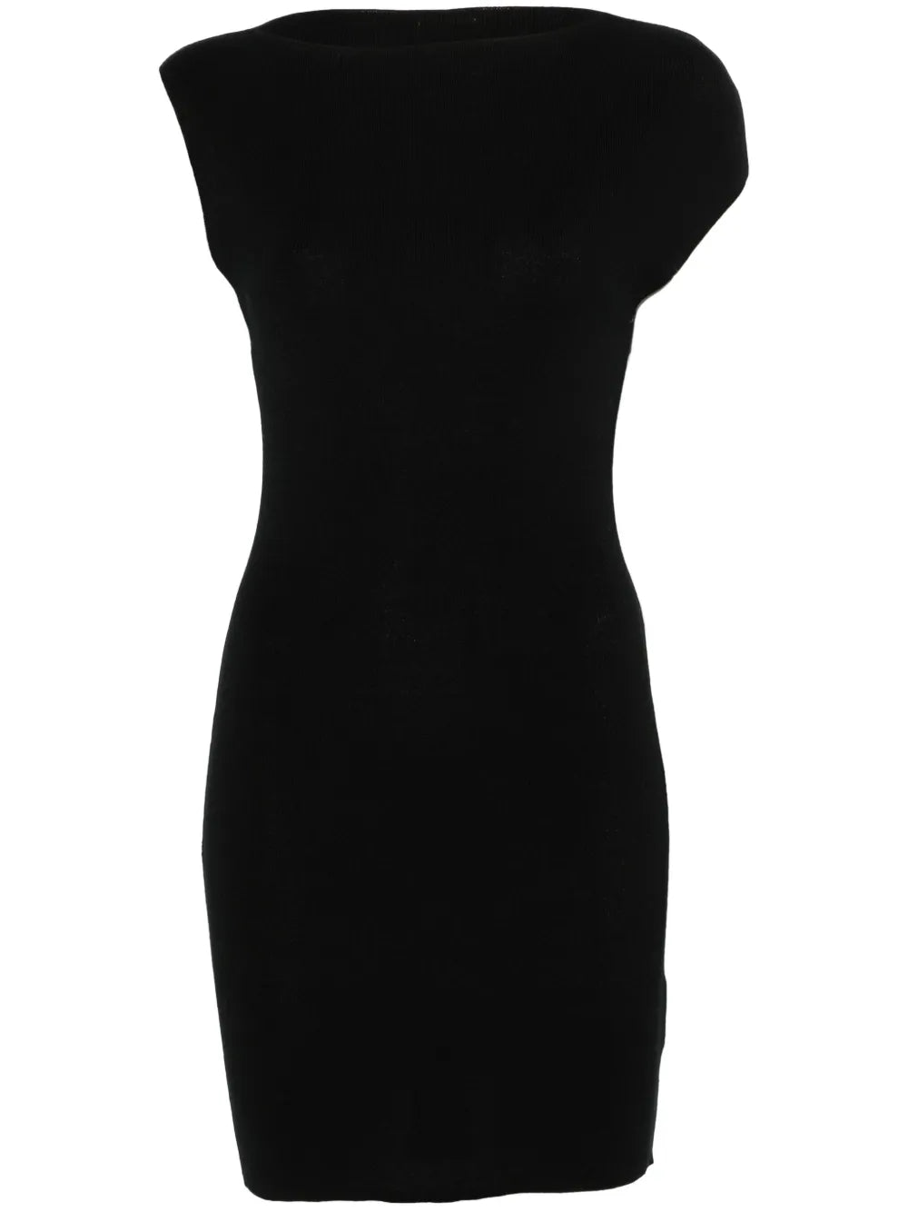 Asymmetric Knit Mini Dress