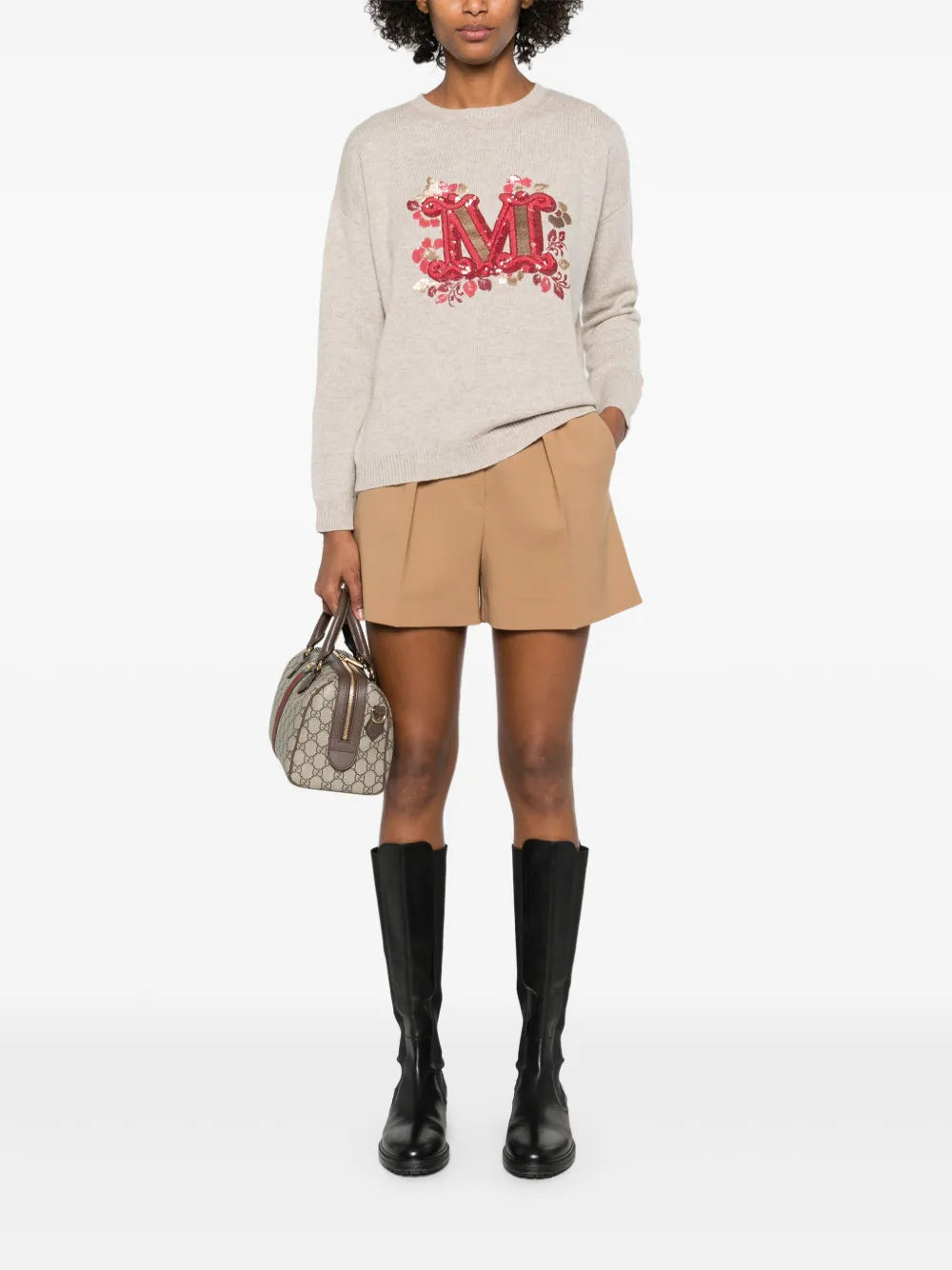 Sequin-Embellished Sweater