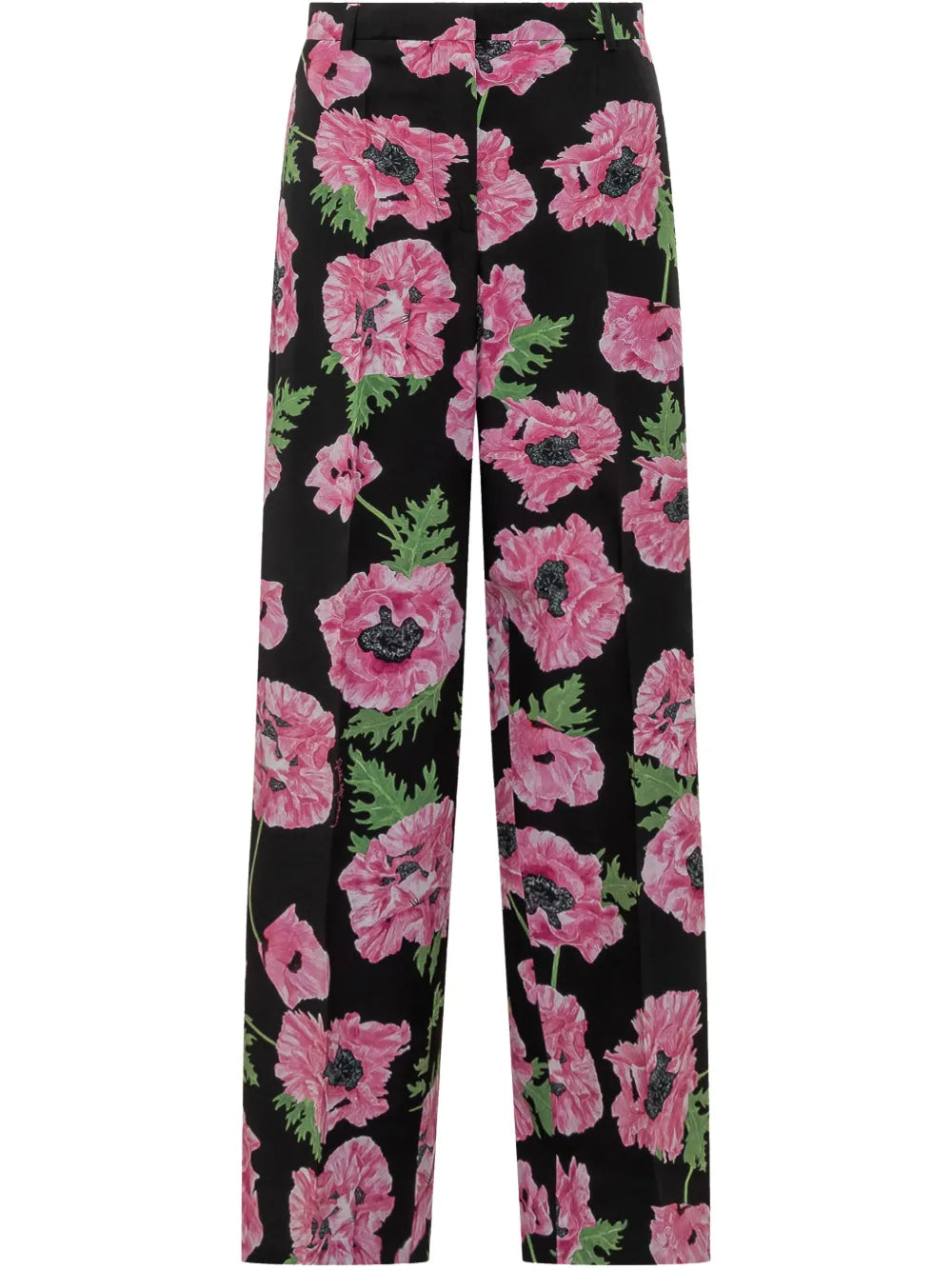 Floral-Print Trousers