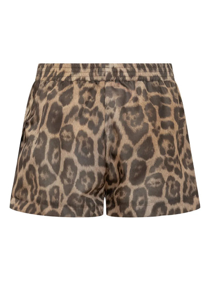 Leopard-Print Shorts