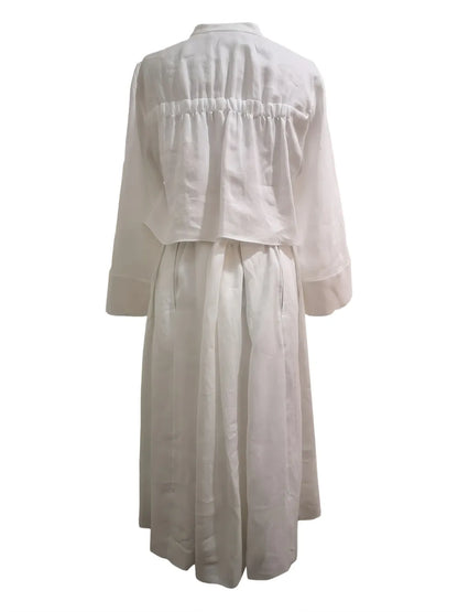 Silk-Blend Dress