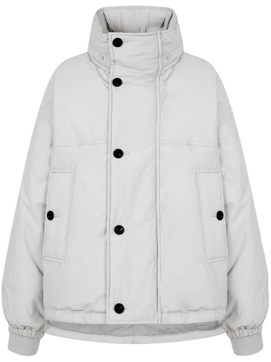 Detachable-Hood Down Jacket