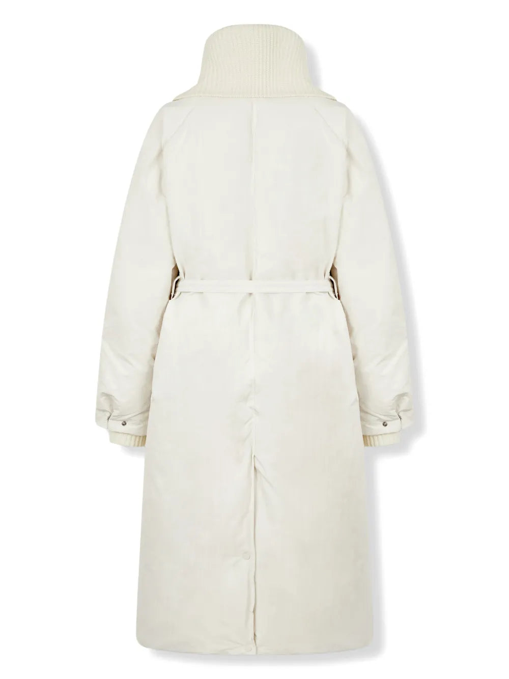 Knit-Collar Down Coat