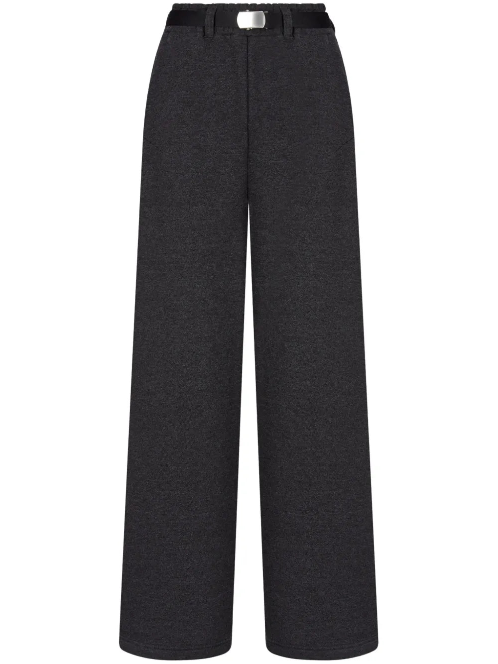 Belted French-Terry Trousers