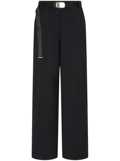Wool Belted Trousers