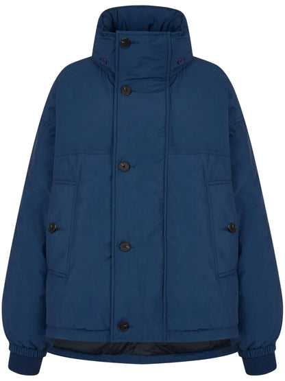 Detachable-Hood Puffer Jacket