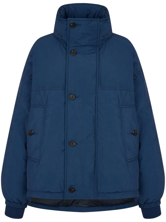 Detachable-Hood Puffer Jacket