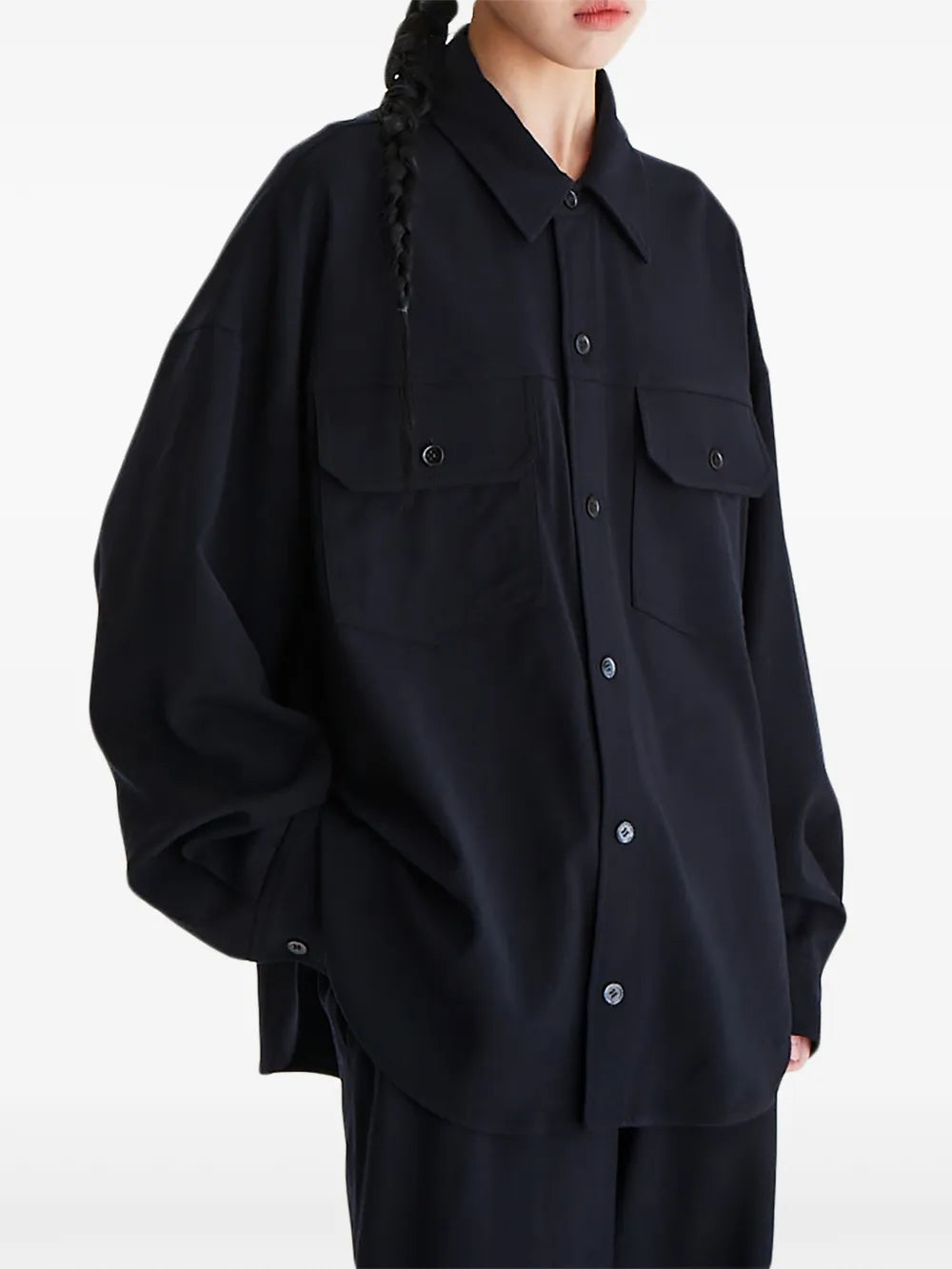 Wool Two-Pocket Shirt