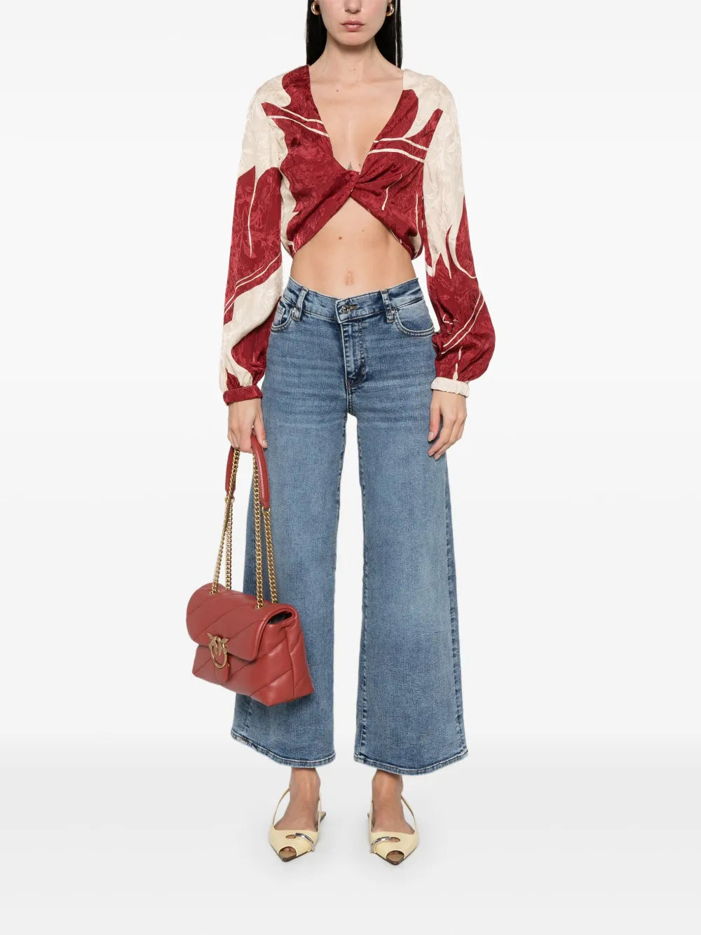 Le Pixie Slim Palazzo Jeans