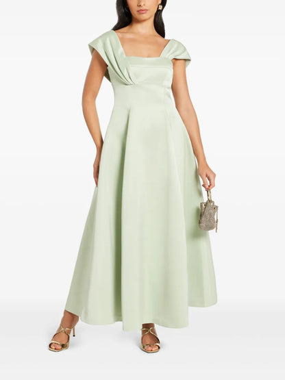 Draped-Detailing Midi Dress