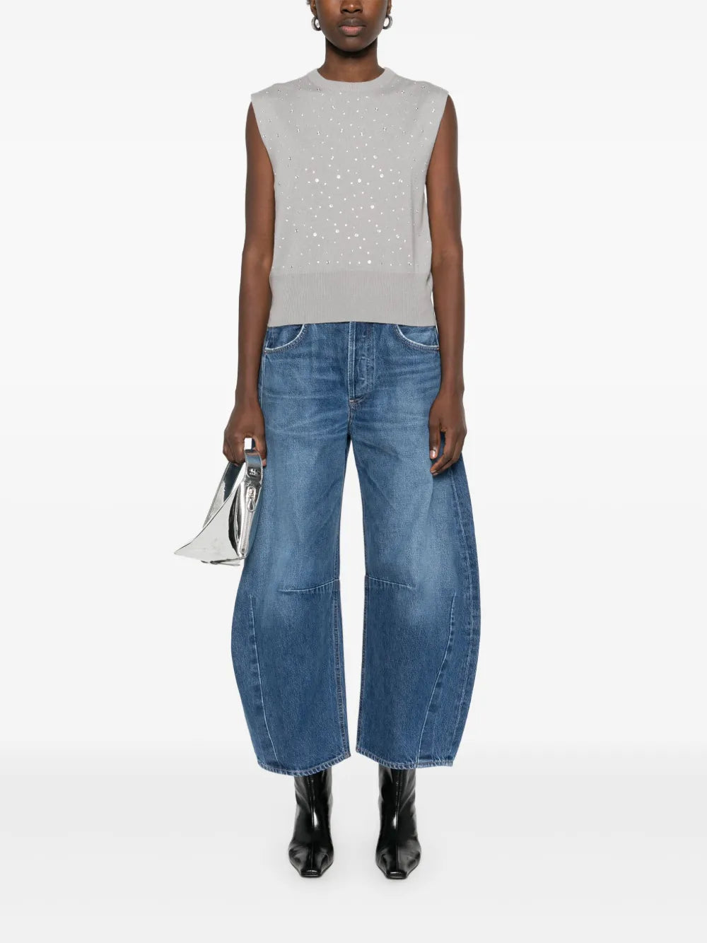 Crystal-Embellished Top