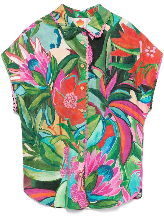 Floral-Print Shirt