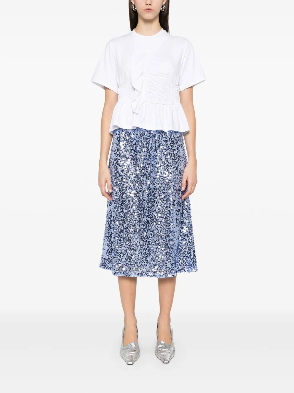 Sequinned Midi Skirt