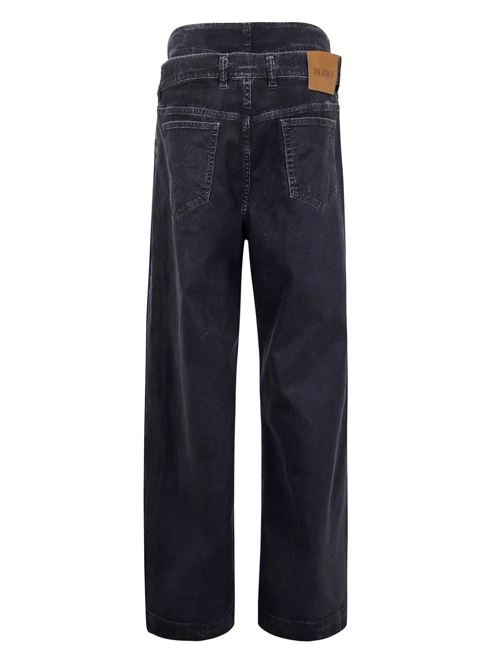 Double-Waistband Baggy Jeans