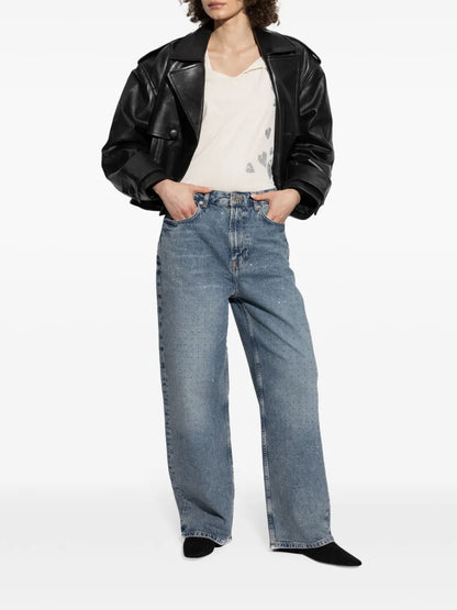 Rhinestone-Embellished T-Shirt