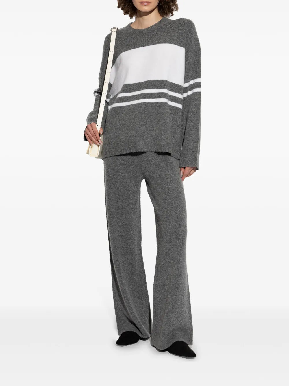 Flared Knit Trousers