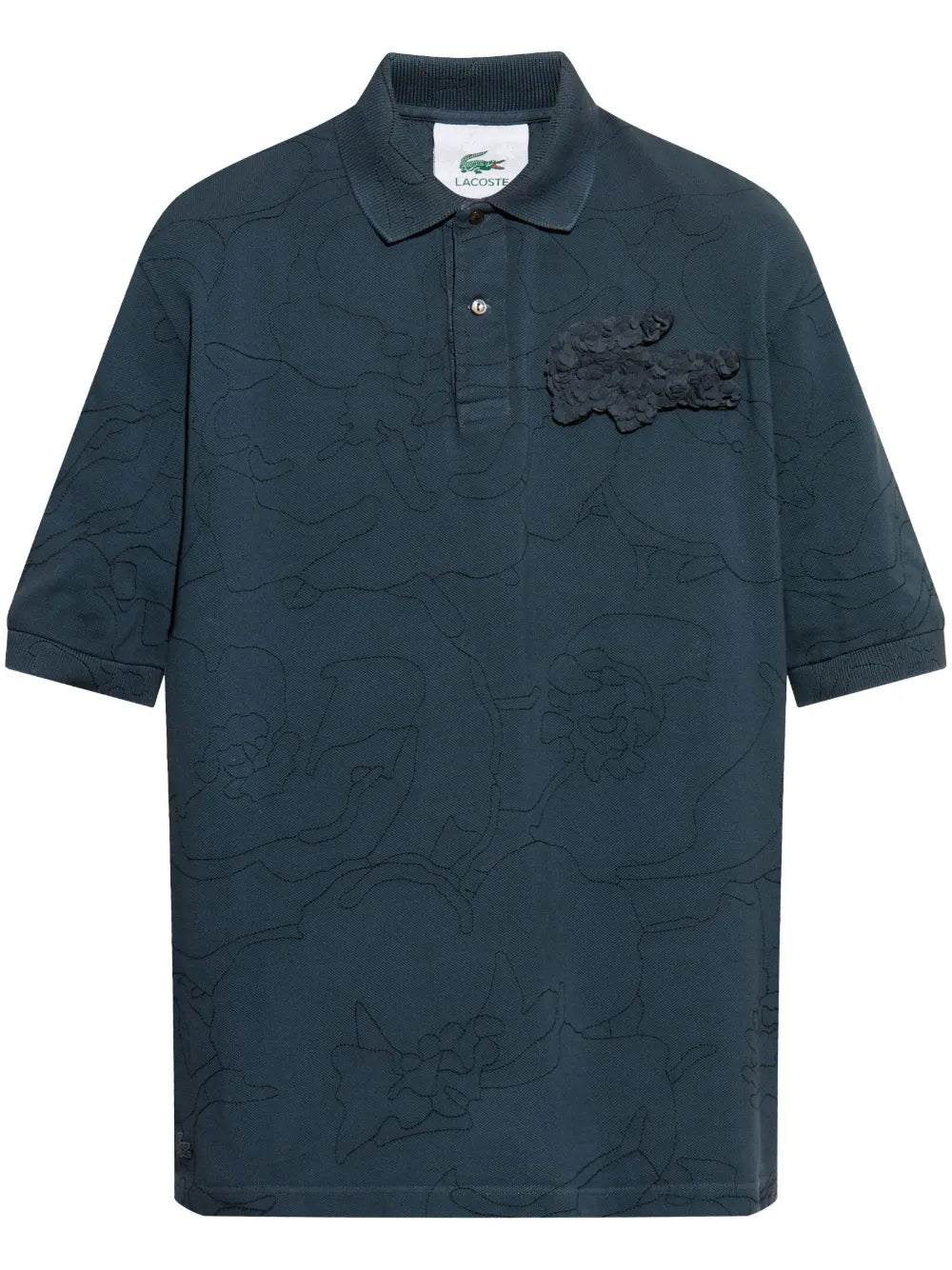 Crocodile-Appliqué Polo Shirt