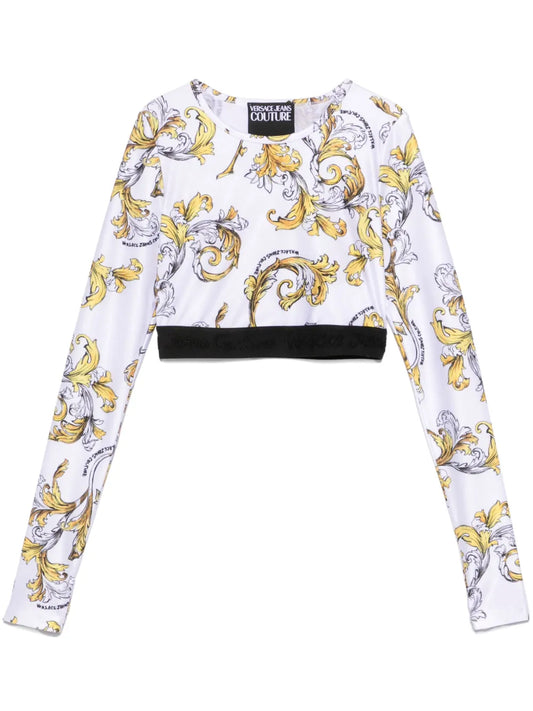 Barocco-Print Top