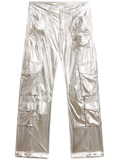 Metallic Cargo Pants