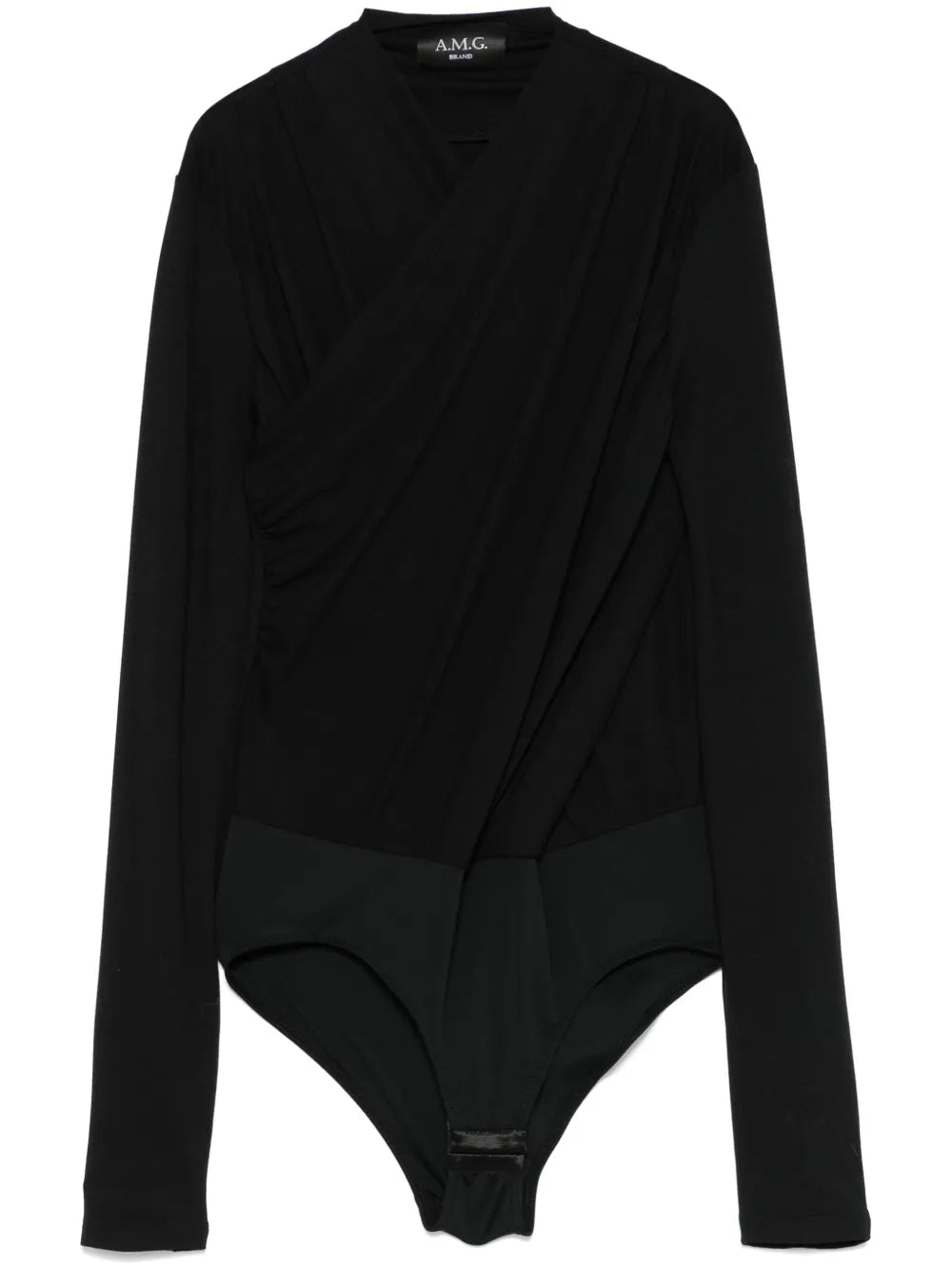 Draped-Detail Bodysuit