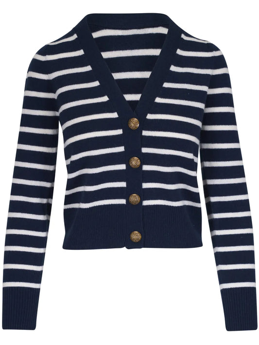 Striped Cashmere Cardigan
