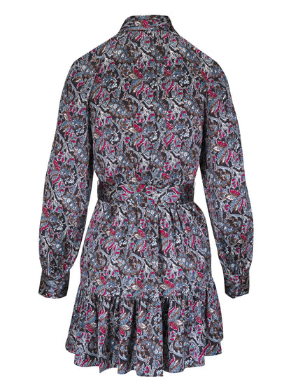 Paisley-Print Mini Dress