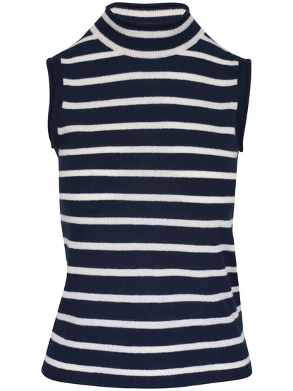 Striped Cashmere Vest