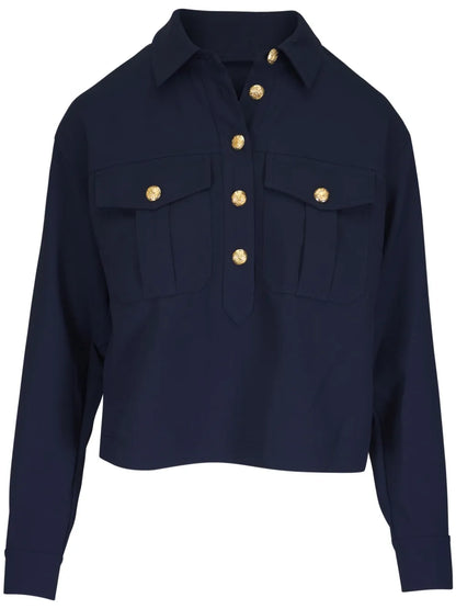Cargo-Pocket Blouse
