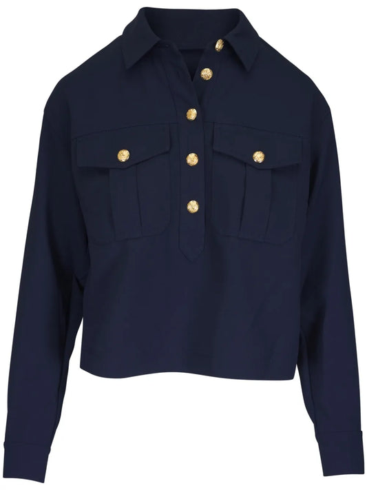Cargo-Pocket Blouse