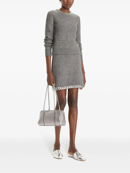 Chain Crew-Neck Sweater