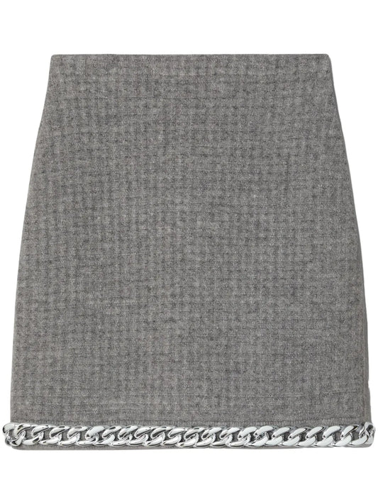 Chain-Detail Mini Skirt