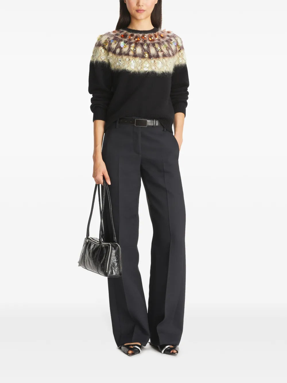 Embellished Wool Sweater