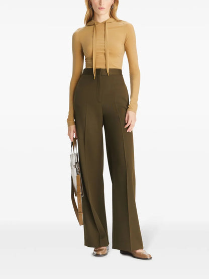 Pressed-Crease Tailored Trousers