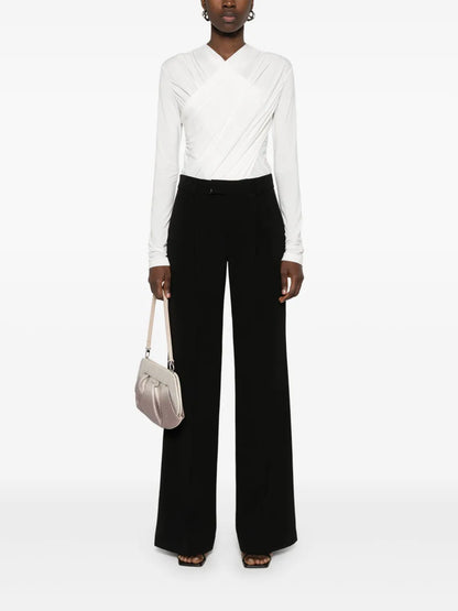 Draped-Detail Bodysuit