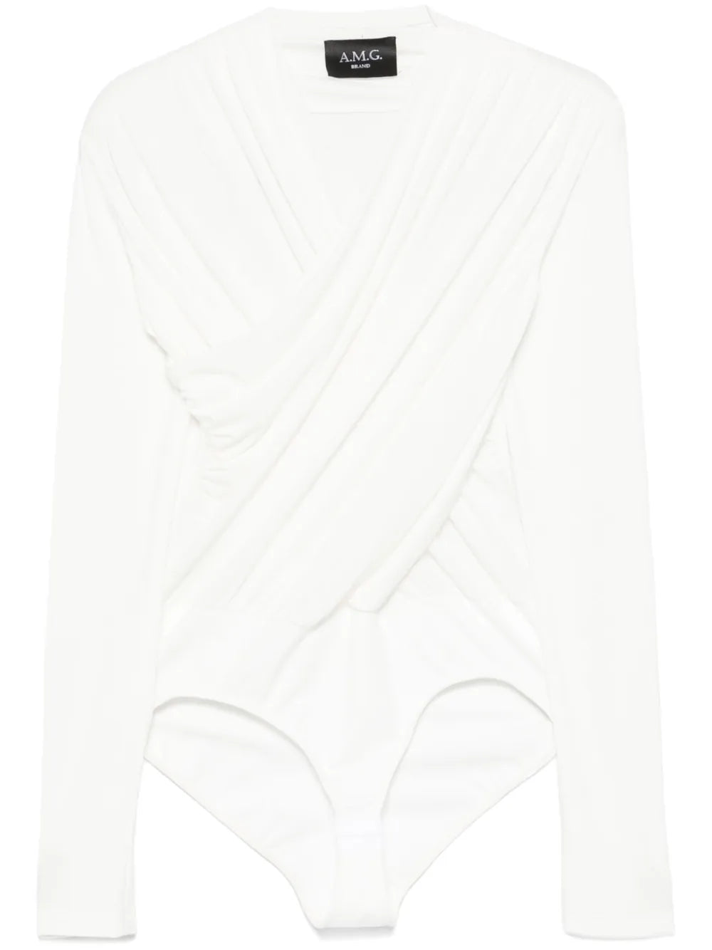 Draped-Detail Bodysuit
