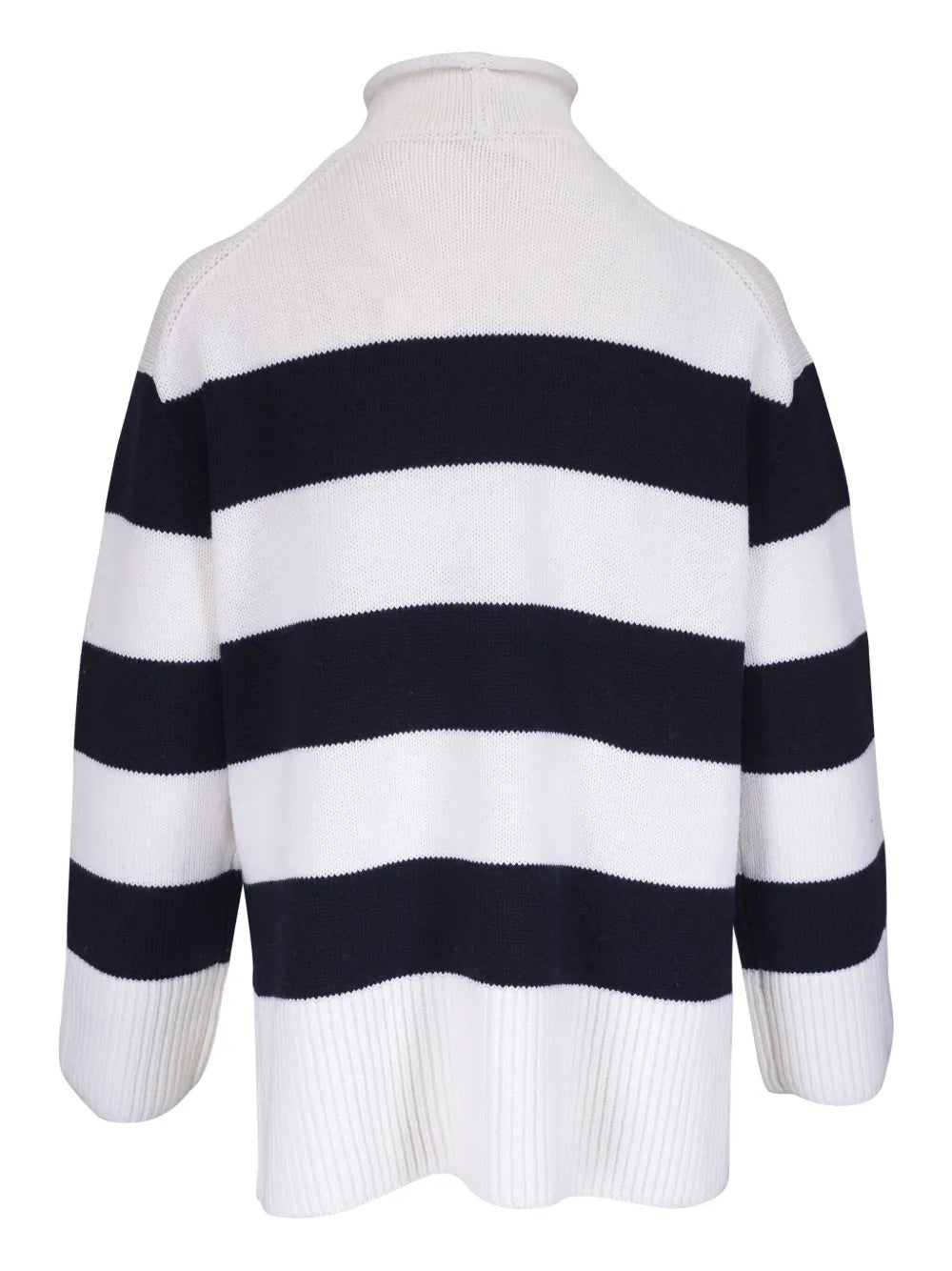 Roll-Neck Striped Sweater