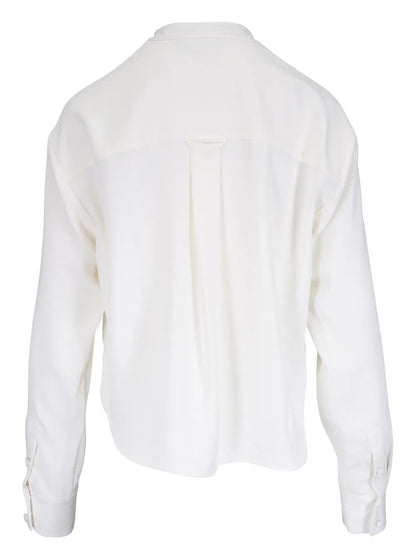 Split-Neck Blouse