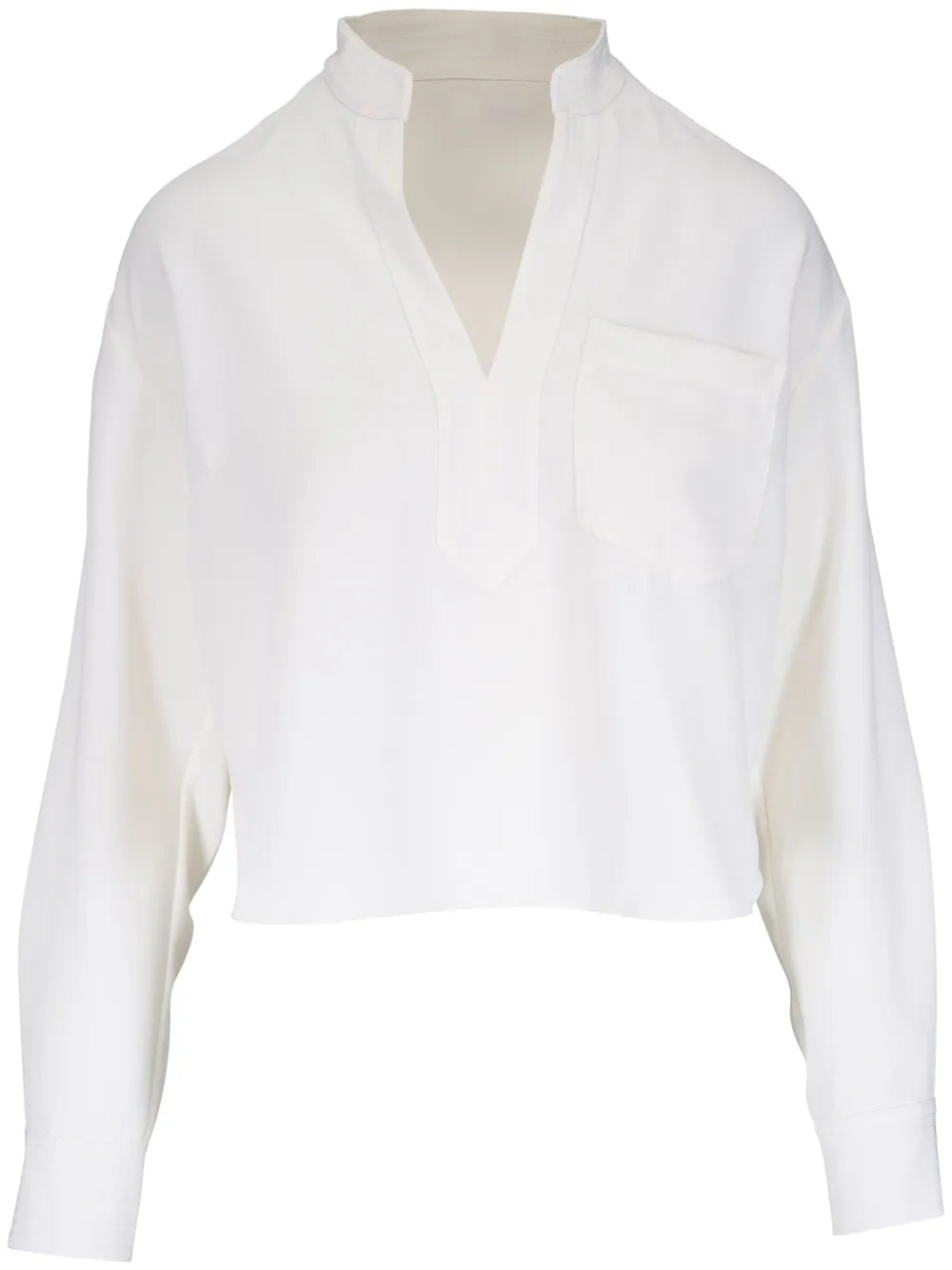 Split-Neck Blouse