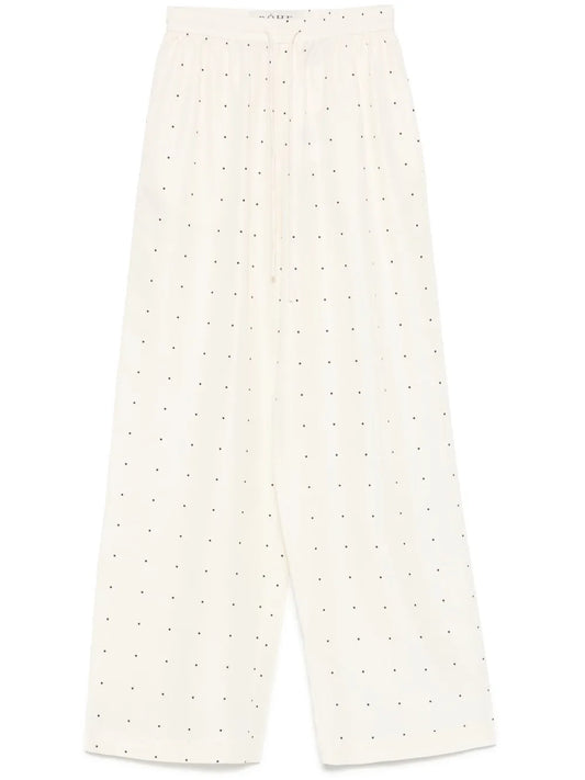 Silk Dotted Trousers