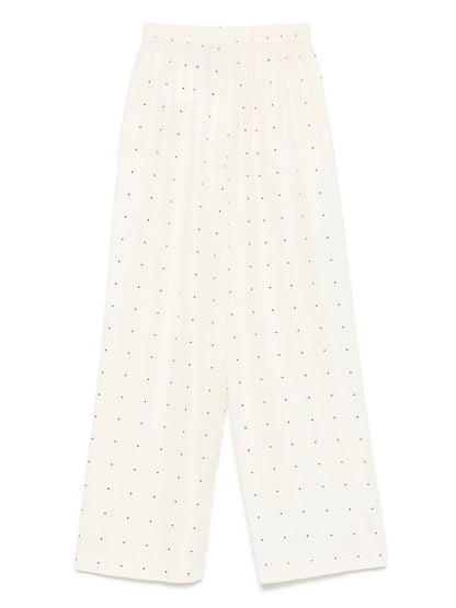 Silk Dotted Trousers