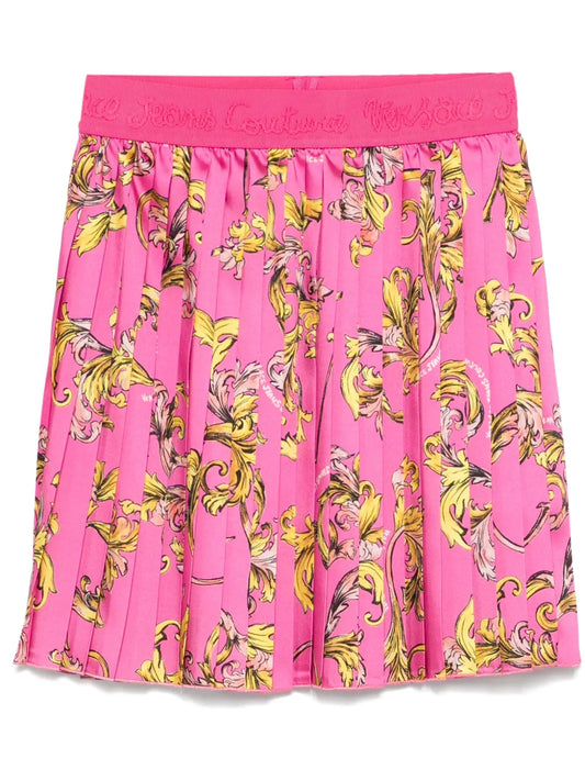 Barocco-Print Mini Skirt