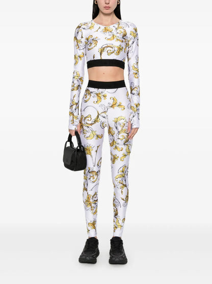 Barocco-Print Leggings
