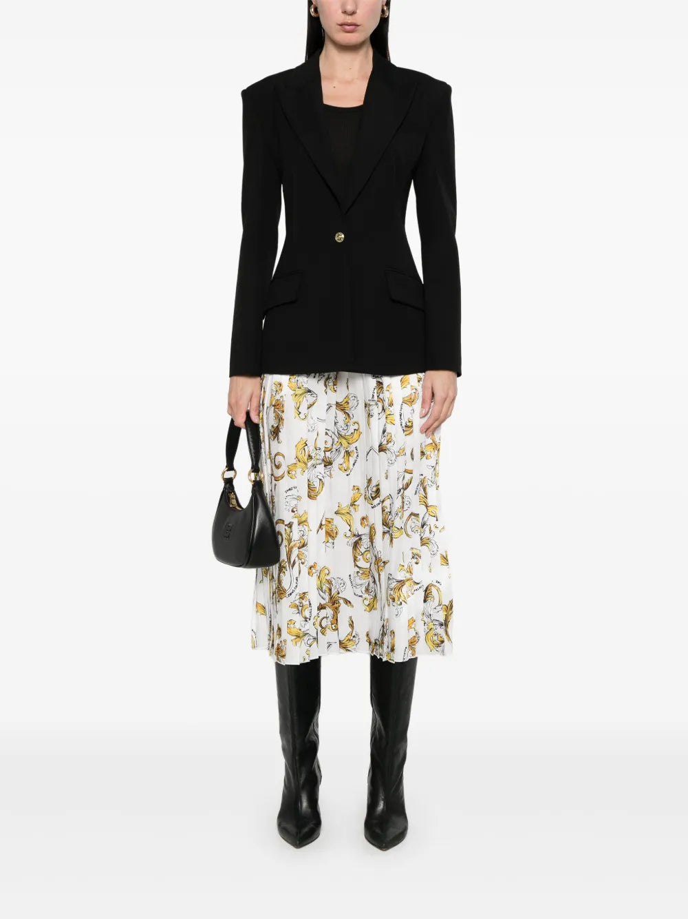 Barocco-Print Midi Skirt