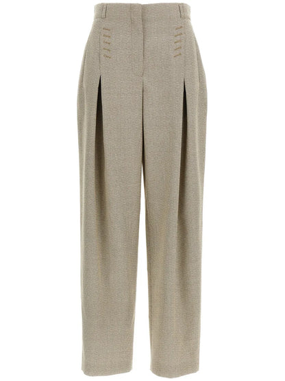 Micro-Check Trousers