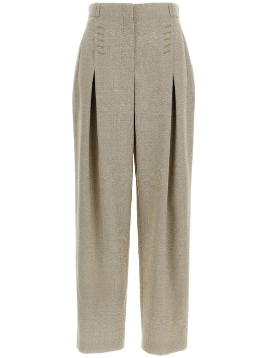 Micro-Check Trousers